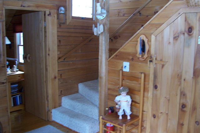 Stairs to second level